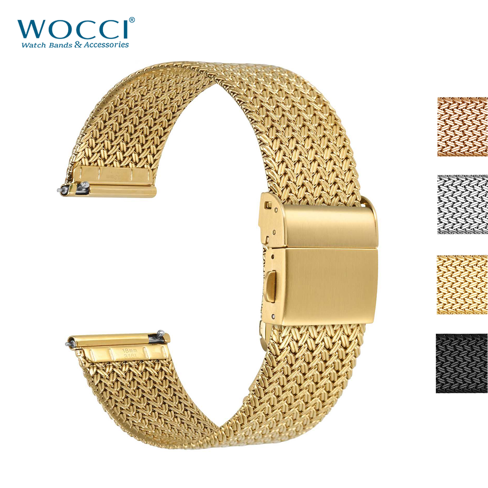 Mesh Strap Metal - WOCCI Metal Watch Bands 316L Stainless