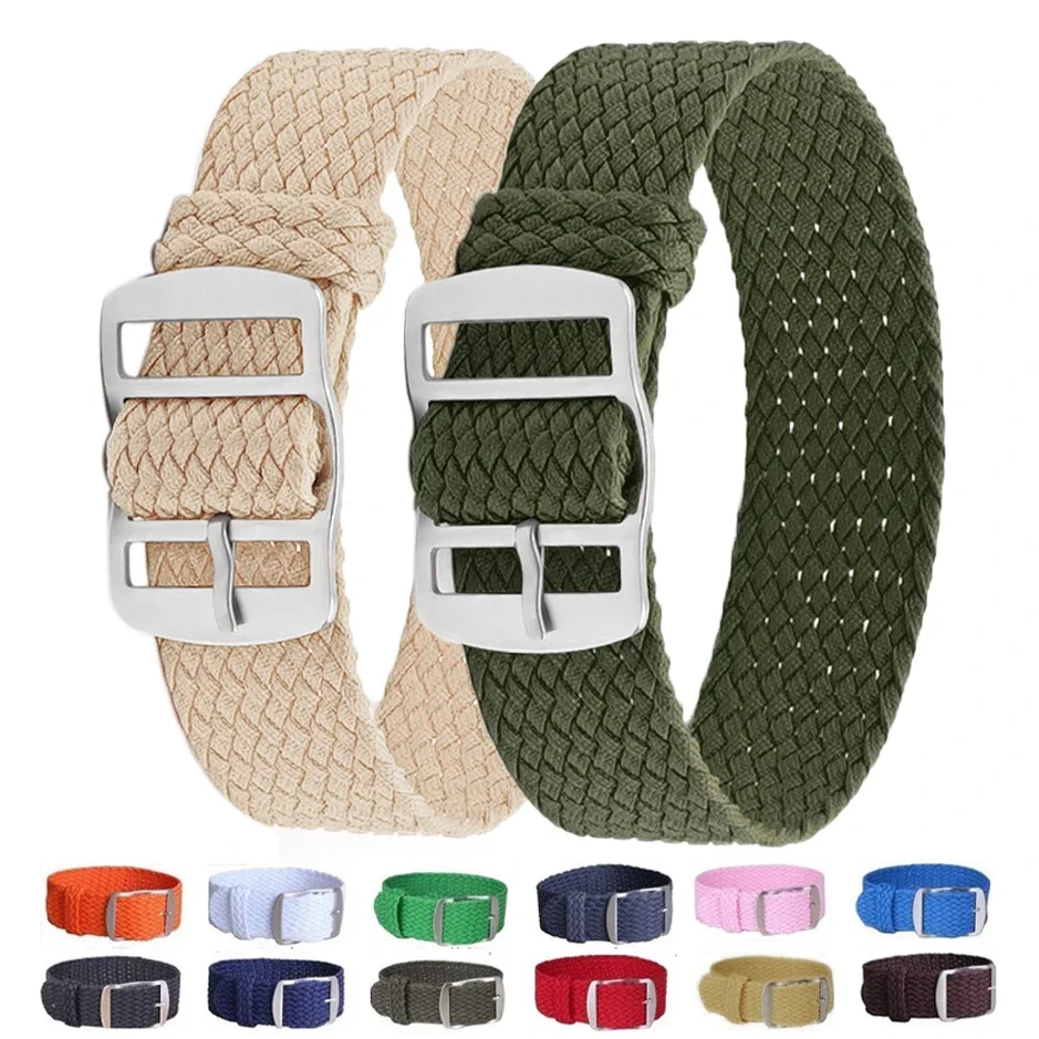 14mm 16mm 18mm 20mm 22mm Perlo – Perlon Strap Woven Bewertung und Preis
