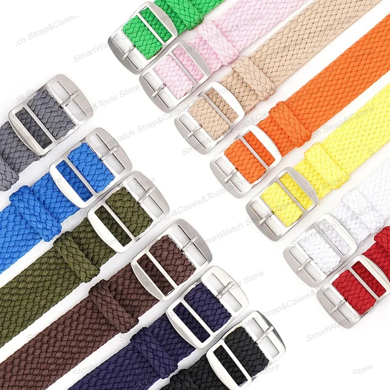 14mm 16mm 18mm 20mm 22mm Perlo – Perlon Strap Woven Bewertung und Preis