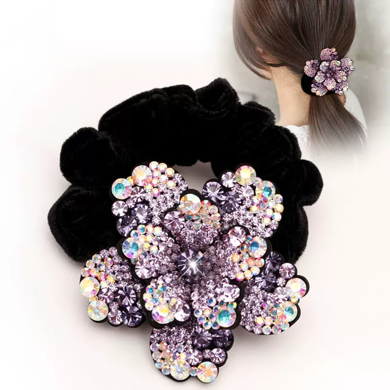 Women Rhinestone Scrunchies Ve – Silicone Band Women Bewertung und Preis