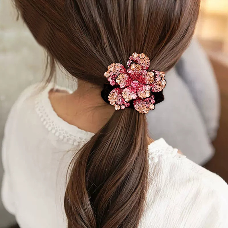 Women Rhinestone Scrunchies Ve – Silicone Band Women Bewertung und Preis