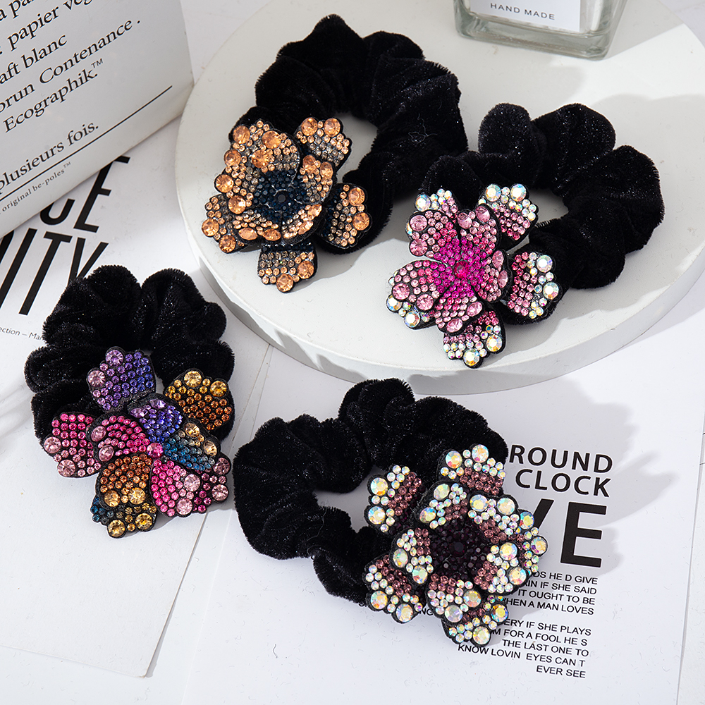 Women Rhinestone Scrunchies Ve – Silicone Band Women Bewertung und Preis