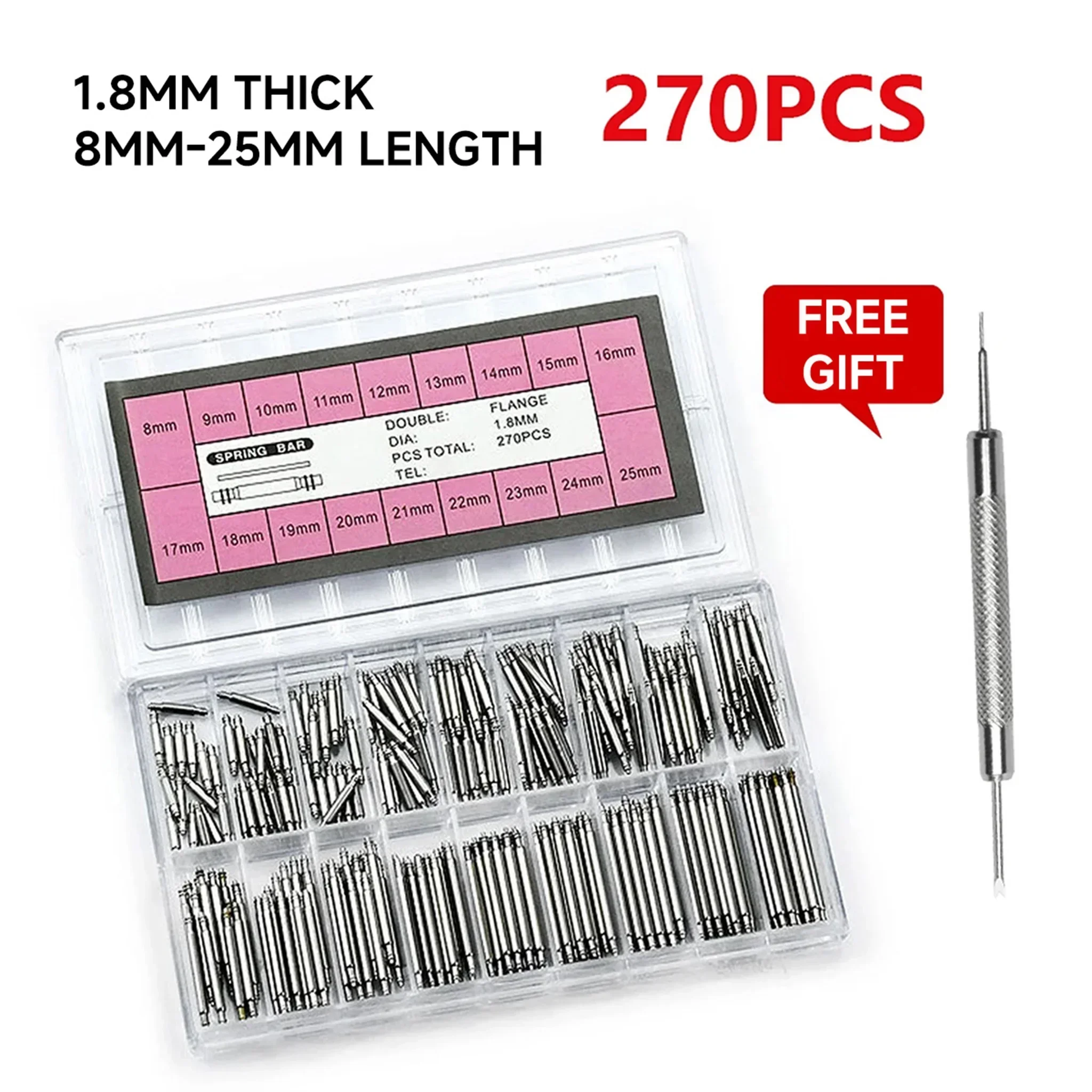 270pcs/set Strainless Steel Sp – Spring Bar Tool Set Bewertung und Preis