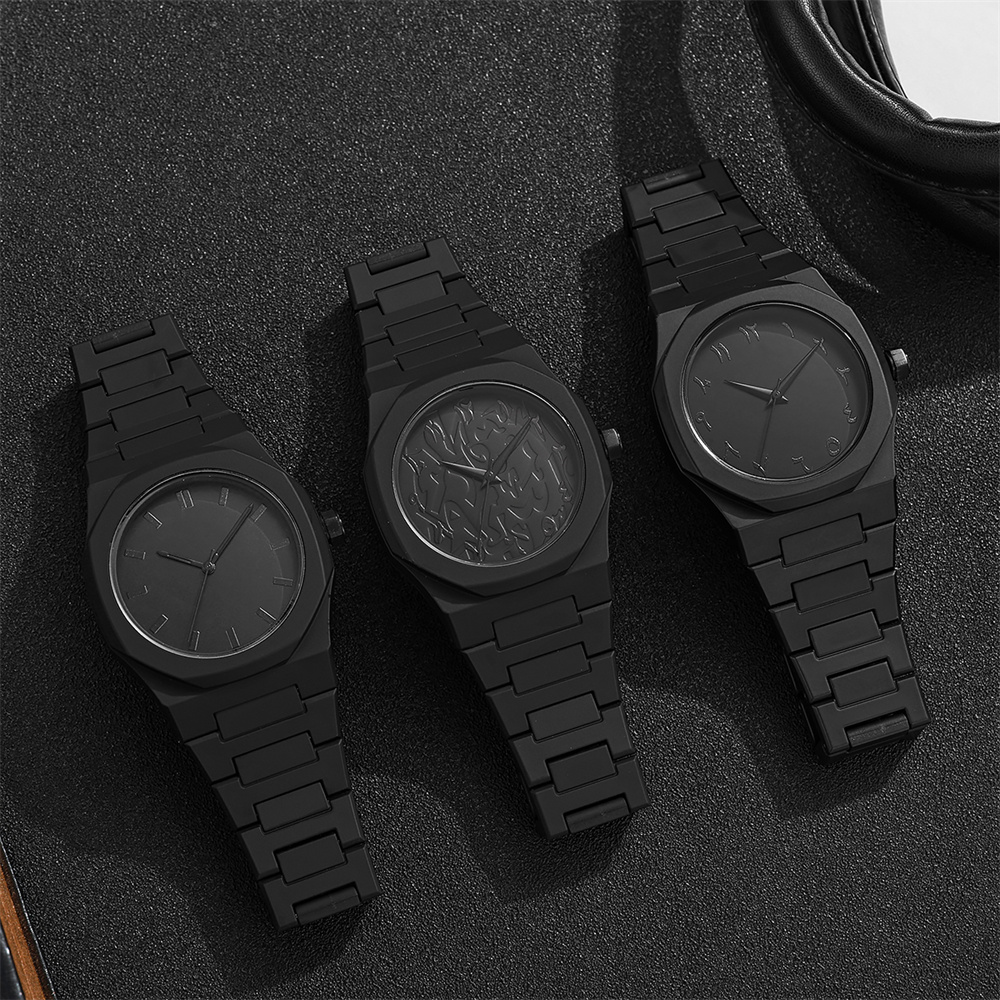 Men's Fashion Simple Black Lar – Butterfly Clasp Deployant Bewertung und Preis