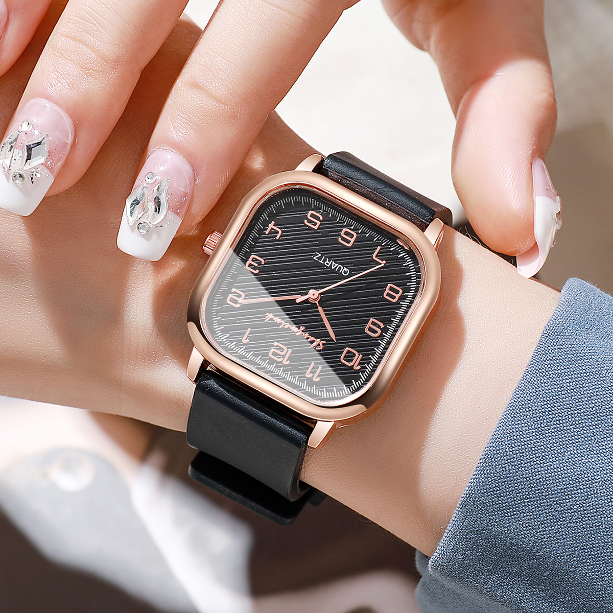 Fashion Square Women Watches C – Silicone Band Women Bewertung und Preis