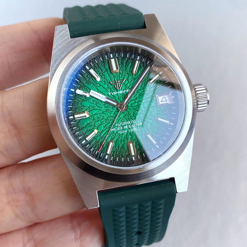 New 38mm Mechanical Watch Men  – Rubber Strap Diver Bewertung und Preis
