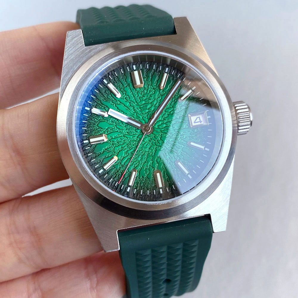 New 38mm Mechanical Watch Men  – Rubber Strap Diver Bewertung und Preis