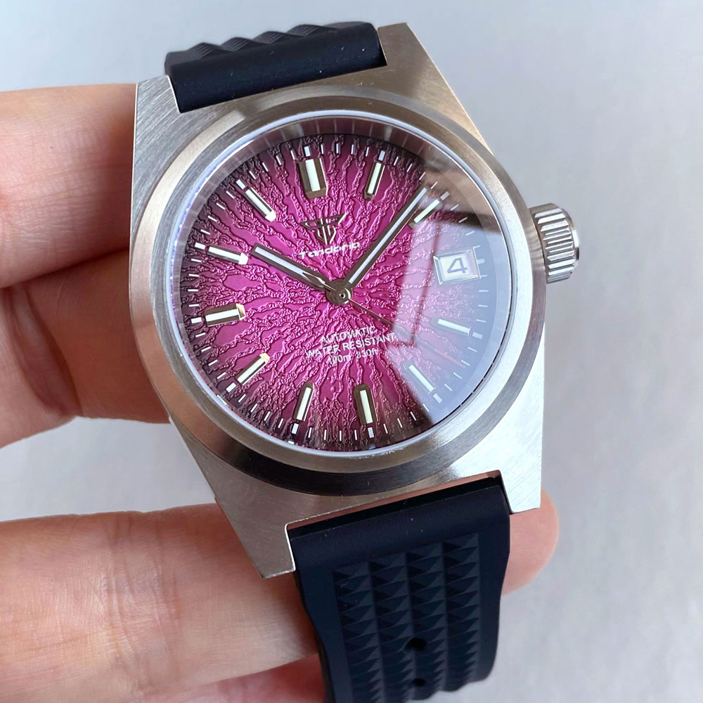 New 38mm Mechanical Watch Men  – Rubber Strap Diver Bewertung und Preis