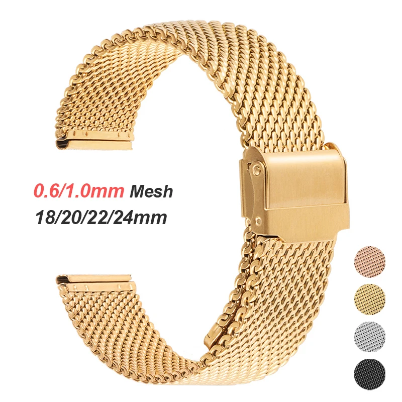 0.6mm 1.0mm Milanese Mesh Stra – Mesh Strap Metal Bewertung und Preis