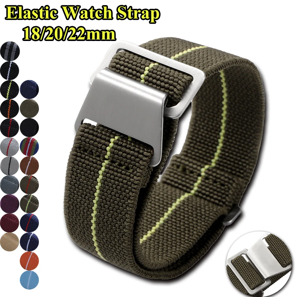 Elastic Watch Strap 18mm 20mm  – Parachute Strap Elastic Bewertung und Preis