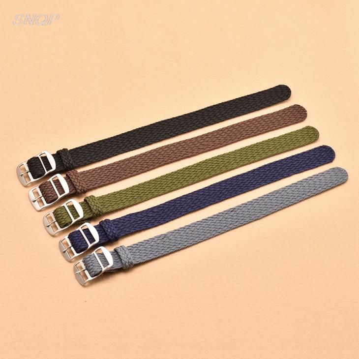 20mm 22mm Black Navy solid col – Perlon Strap Woven Bewertung und Preis
