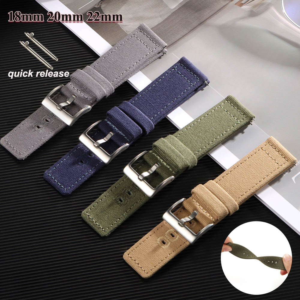 Nylon Woven Canvas Watch Band  – Perlon Strap Woven Bewertung und Preis