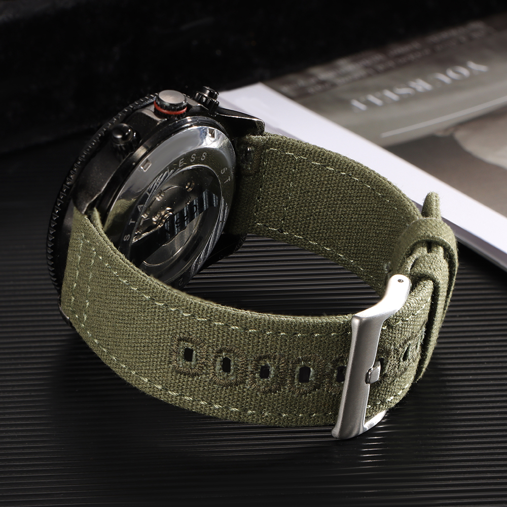 Nylon Woven Canvas Watch Band  – Perlon Strap Woven Bewertung und Preis