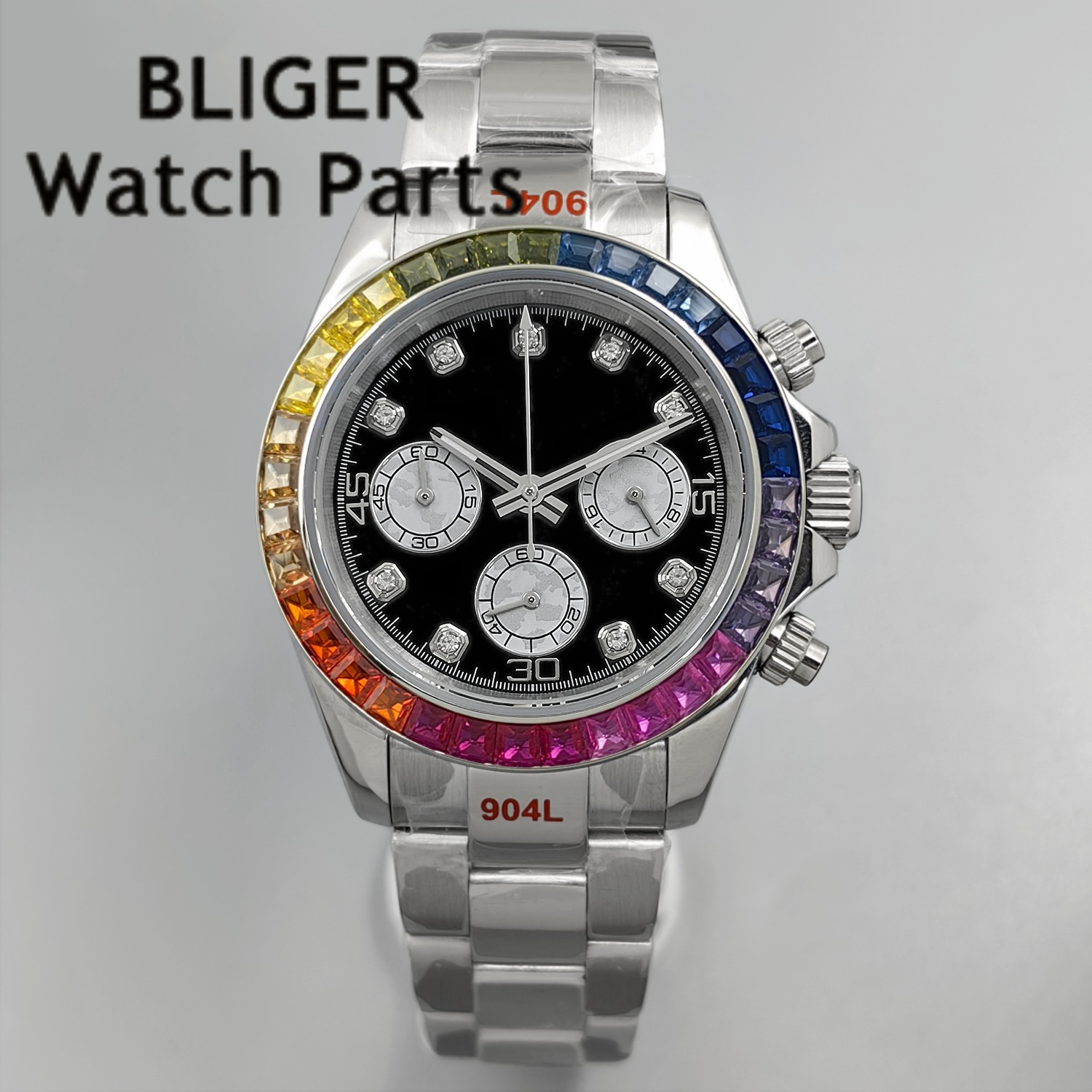 BLIGER Black Panda Dial Multic – Rubber Strap Diver Bewertung und Preis