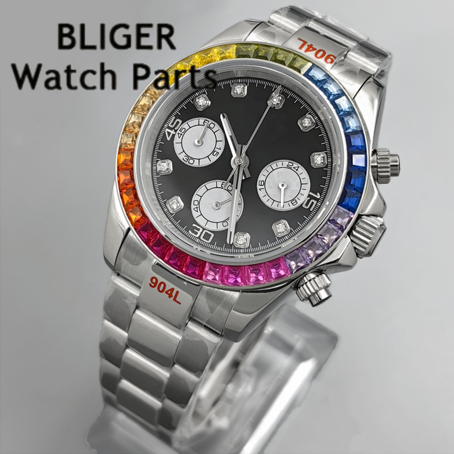 BLIGER Black Panda Dial Multic – Rubber Strap Diver Bewertung und Preis