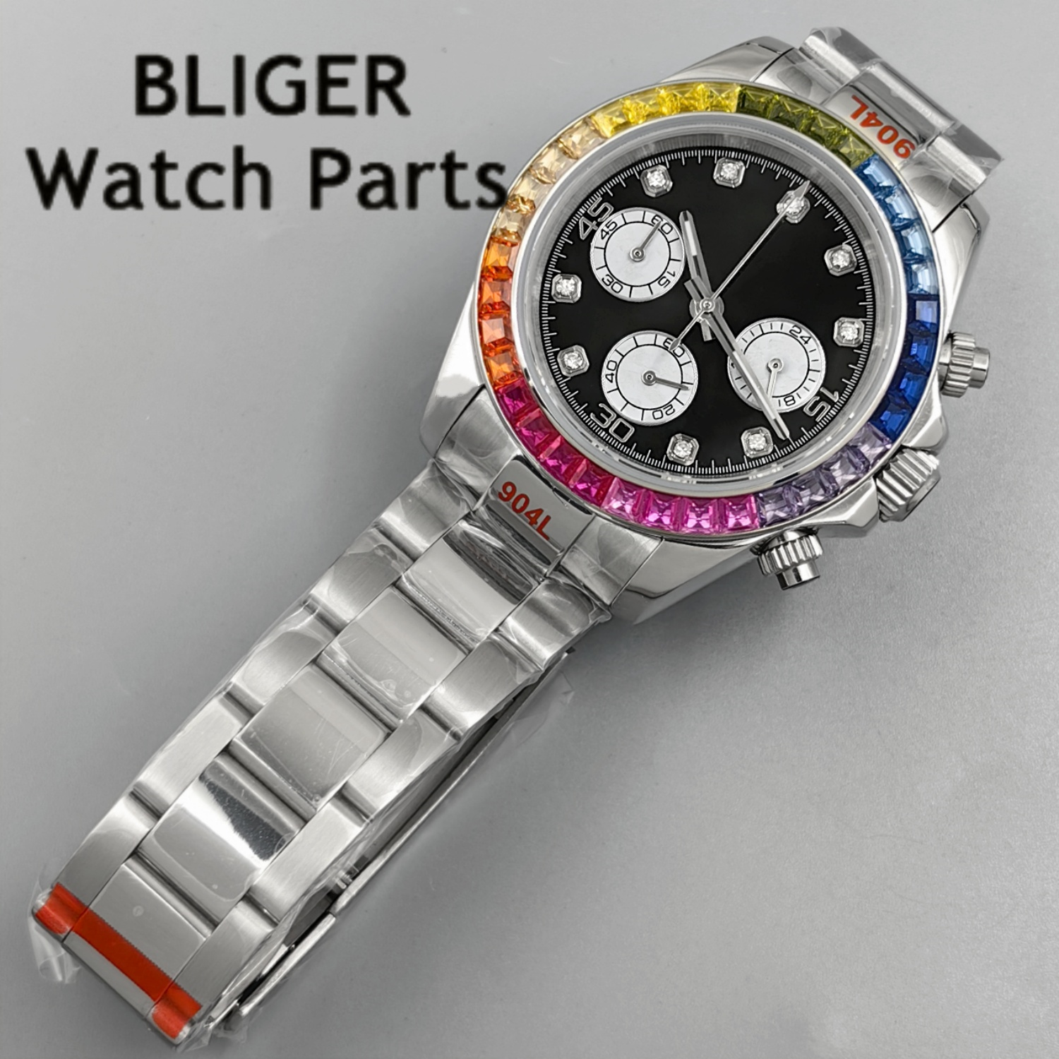 BLIGER Black Panda Dial Multic – Rubber Strap Diver Bewertung und Preis