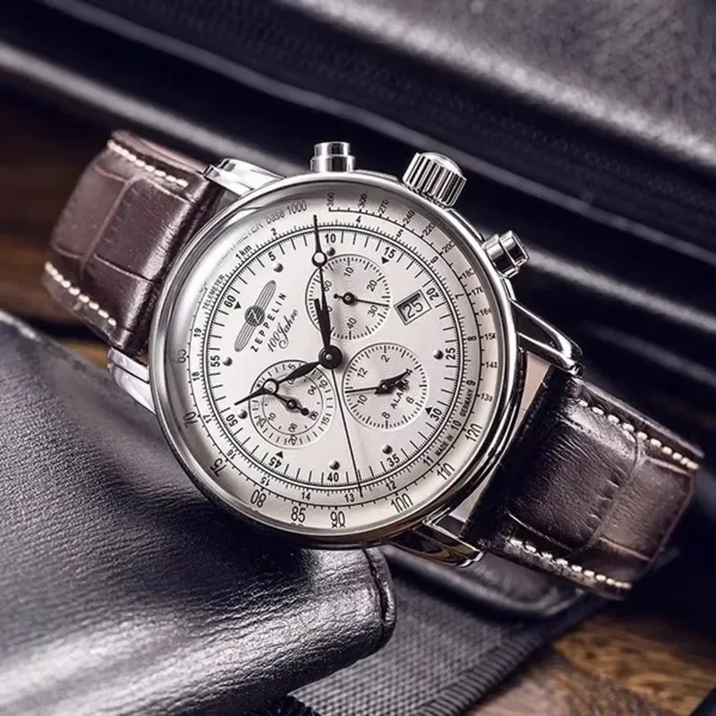 Zeppelin Airship Automatic Dat – Leather Watch Band Men Bewertung und Preis