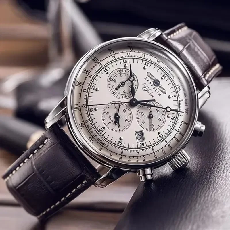 Zeppelin Airship Automatic Dat – Leather Watch Band Men Bewertung und Preis