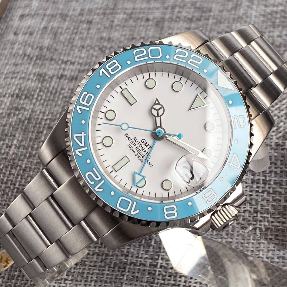 Customized 40mm Ice Blue Dial  – Stainless Bracelet Diver Bewertung und Preis