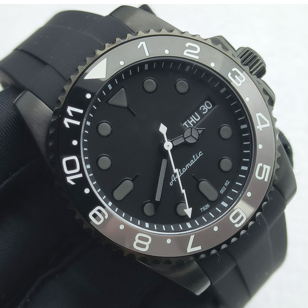 40MM NH36 Watch Black Men's St – Stainless Bracelet Diver Bewertung und Preis