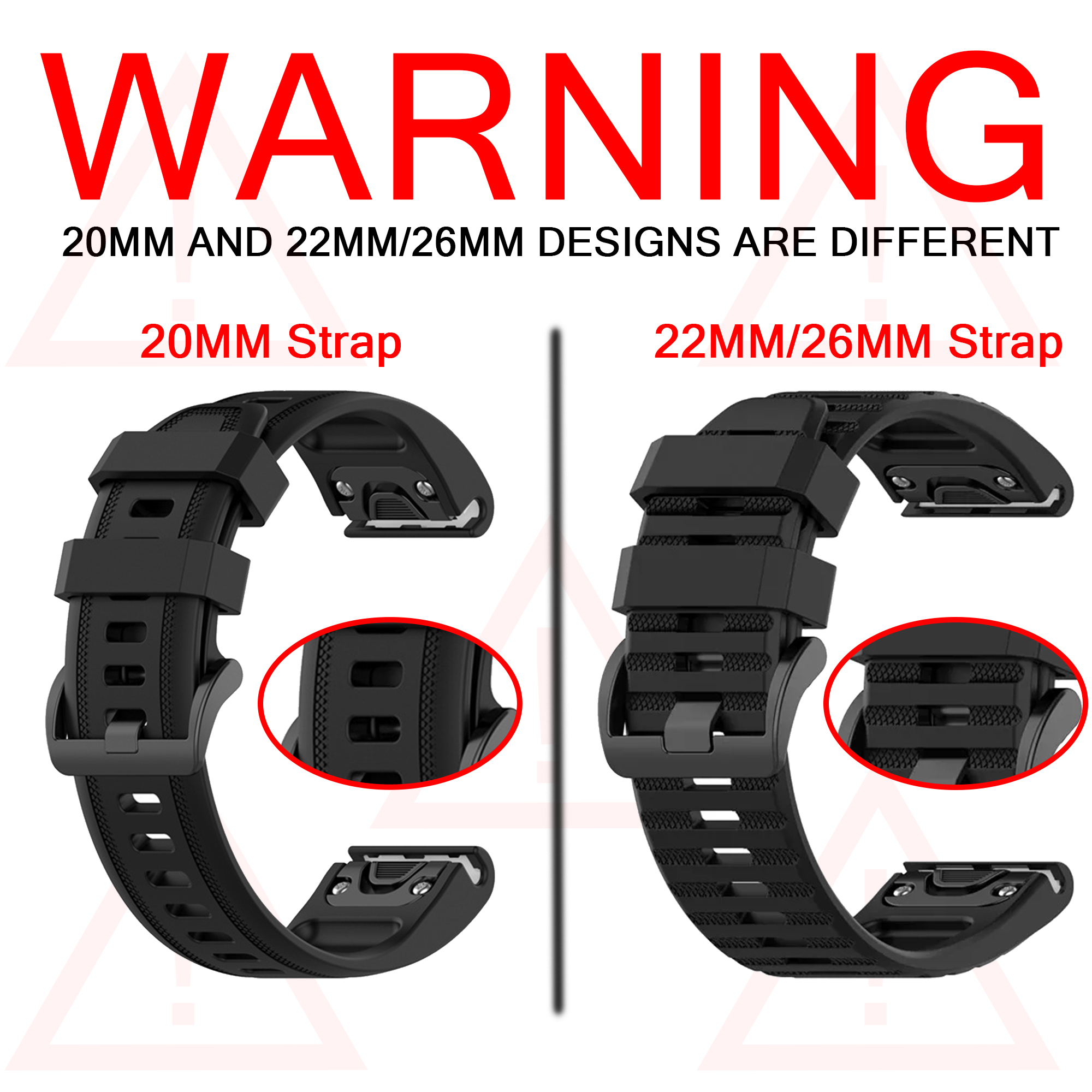 QuickFit 26mm 20mm 22mm Watchb – Silicone Watch Band 22Mm Bewertung und Preis