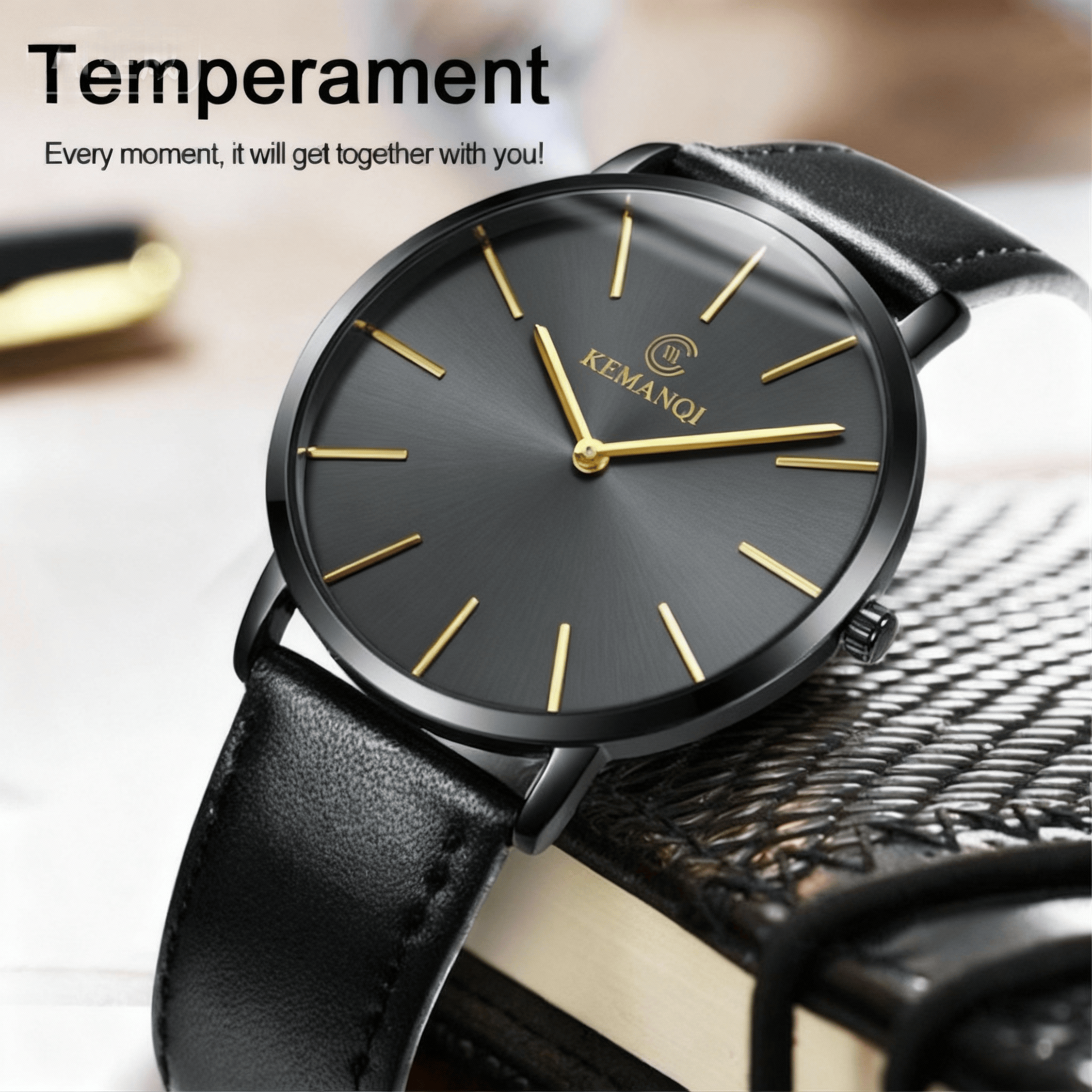 Fashion Ultra Thin Men's Quart – Leather Watch Band Men Bewertung und Preis