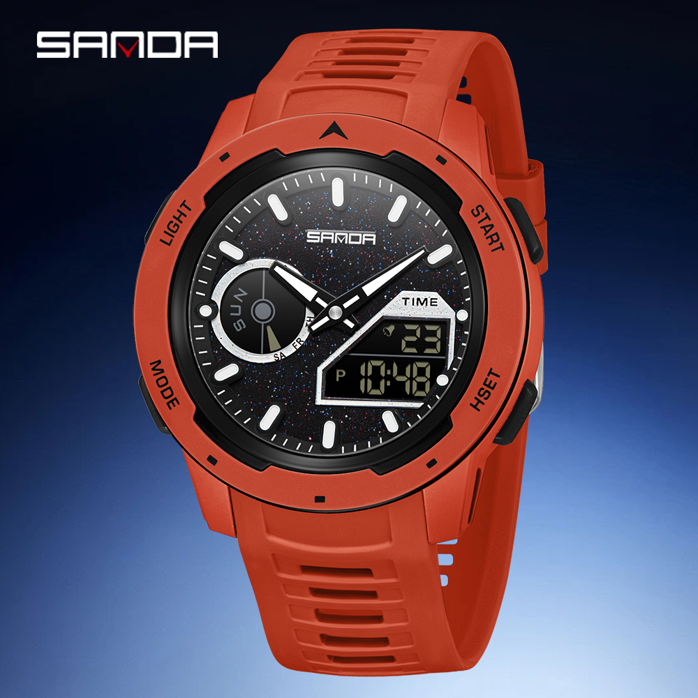 SANDA new men's fluorescent wa – Rubber Strap Diver Bewertung und Preis