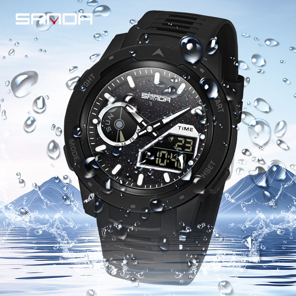 SANDA new men's fluorescent wa – Rubber Strap Diver Bewertung und Preis