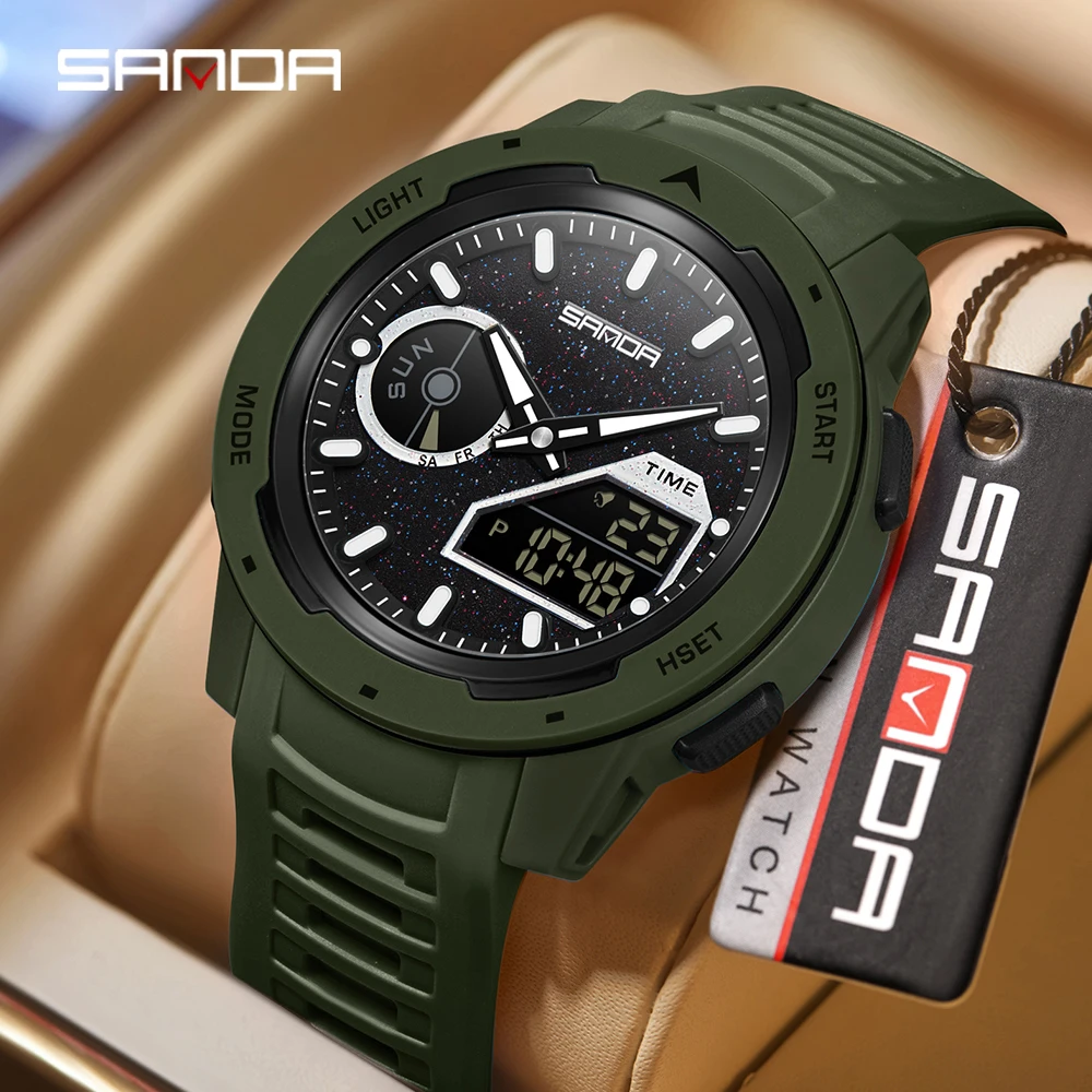 SANDA new men's fluorescent wa – Rubber Strap Diver Bewertung und Preis