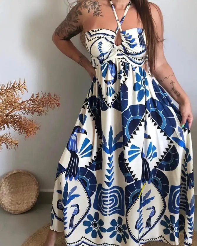Summer Dress Woman  Vintage Tr – Tropic Strap Vintage Bewertung und Preis