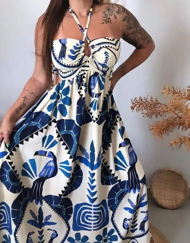 Summer Dress Woman  Vintage Tr – Tropic Strap Vintage Bewertung und Preis