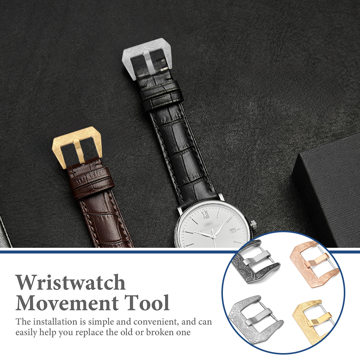 18mm 20mm 22mm Vintage Metal W – Leather Watch Band Men Bewertung und Preis