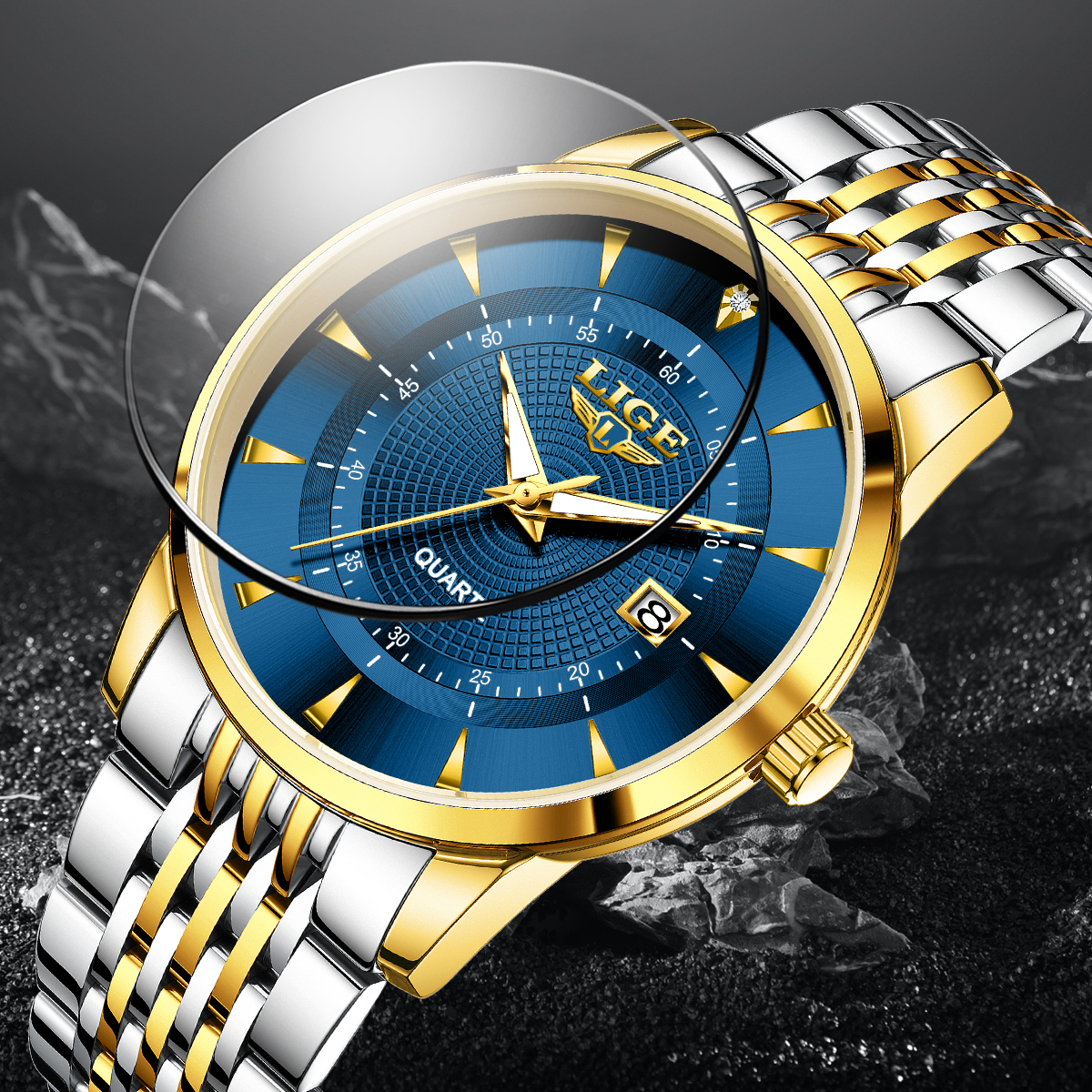 LIGE New 2025 Luxury Man Watch – Stainless Bracelet Diver Bewertung und Preis