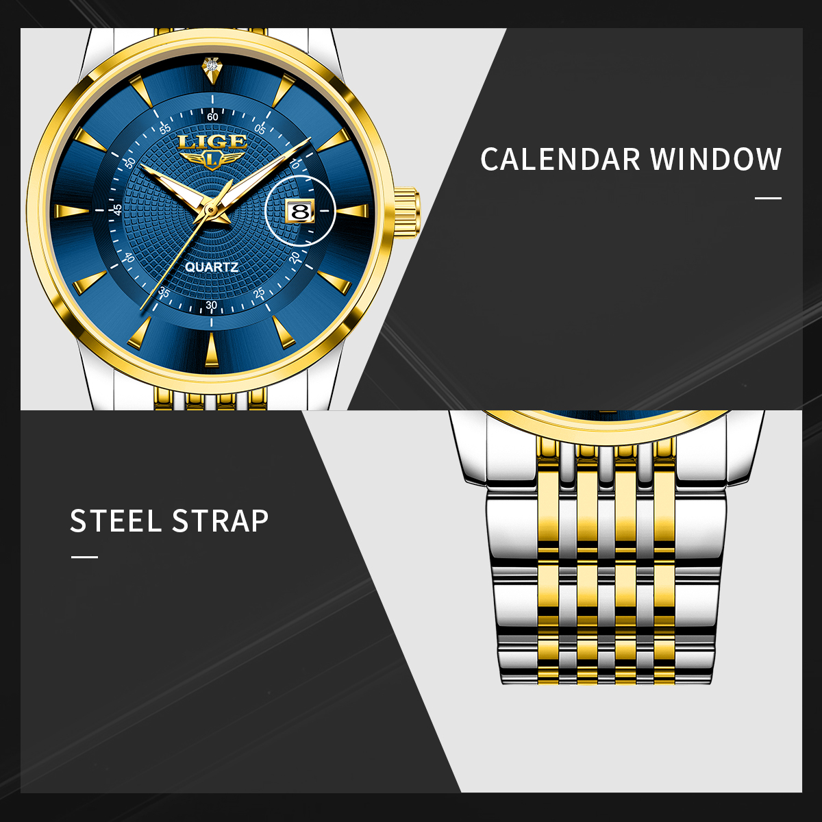 LIGE New 2025 Luxury Man Watch – Stainless Bracelet Diver Bewertung und Preis