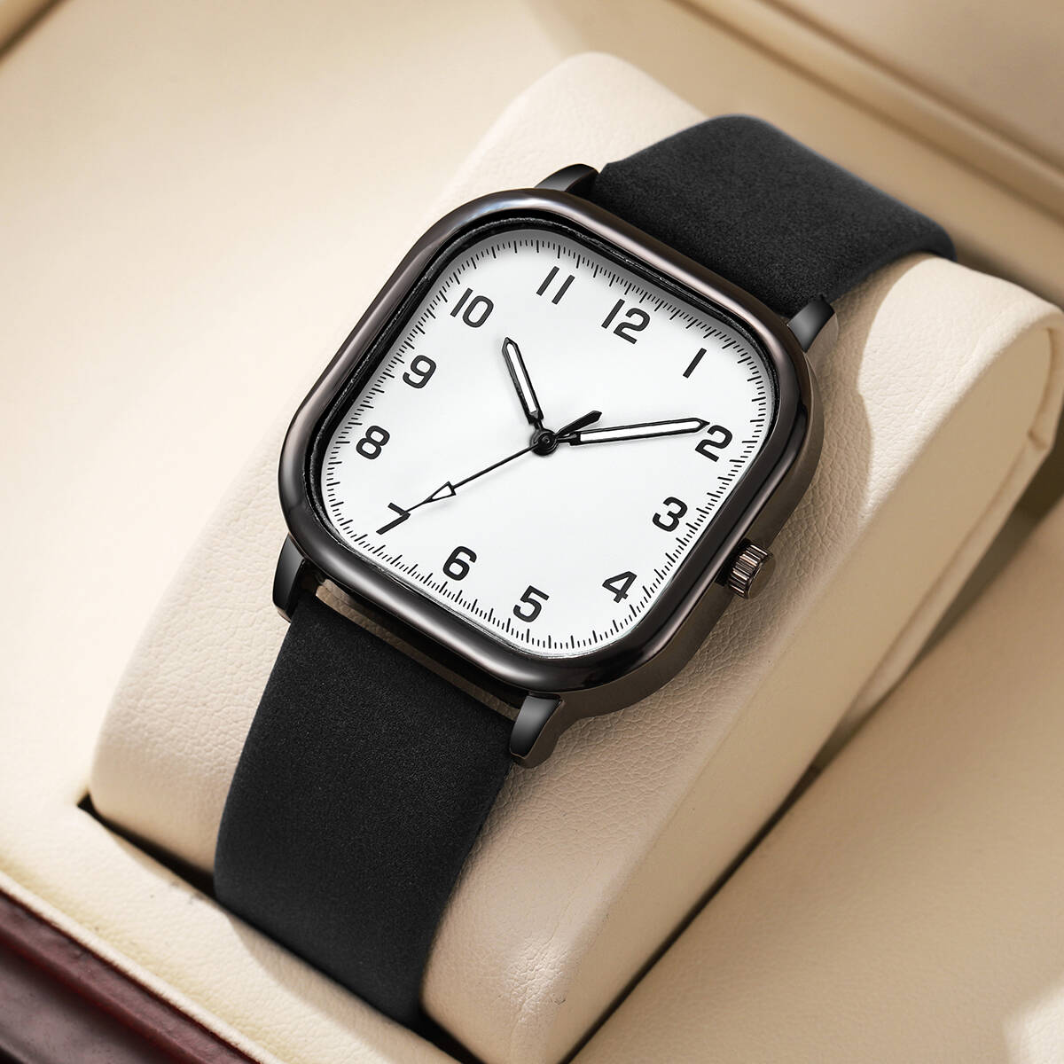 Fashion Square Men Watches Sim – Leather Watch Band Men Bewertung und Preis