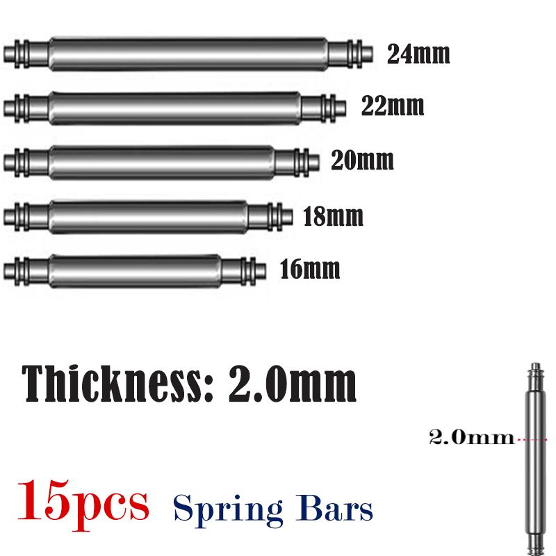 15pcs Watch Band Pin 2.0mm Dia – Spring Bar Tool Set Bewertung und Preis