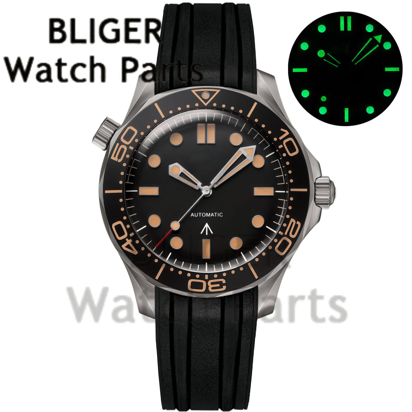 Customizable DIY 41mm Titanium – Stainless Bracelet Diver Bewertung und Preis