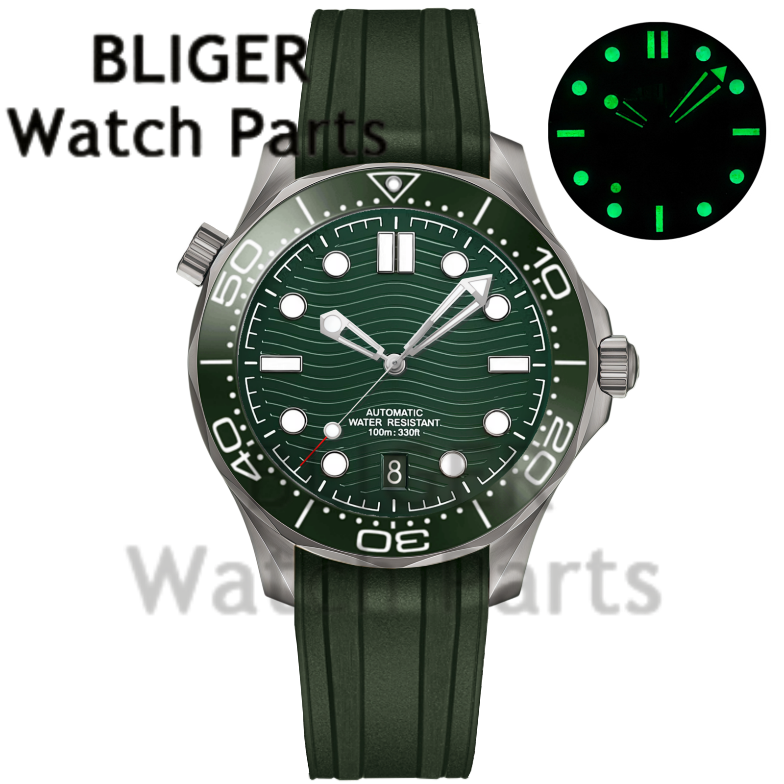 Customizable DIY 41mm Titanium – Stainless Bracelet Diver Bewertung und Preis