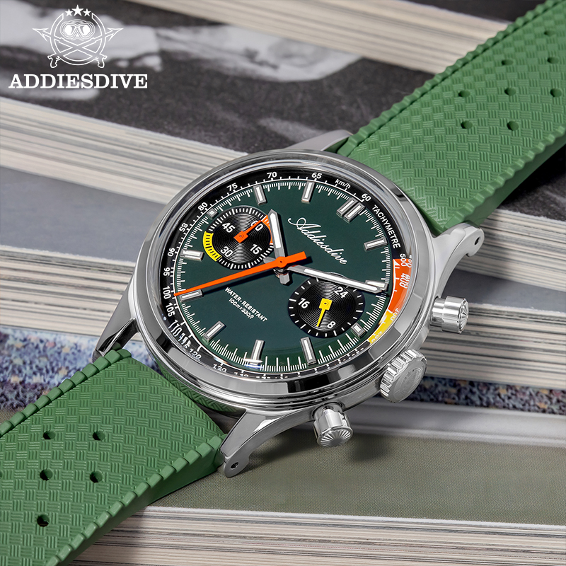 ADDIESDIVE Chronograph VK64 Wa – Rubber Strap Diver Bewertung und Preis