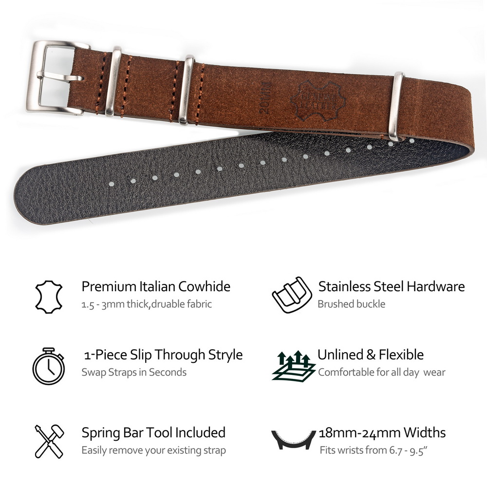 HEMSUT Genuine Leather Watch B – Tropic Strap Vintage Bewertung und Preis