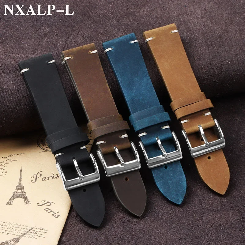 Vintage Oil Wax Leather Watch  – Nato Strap Nylon Bewertung und Preis