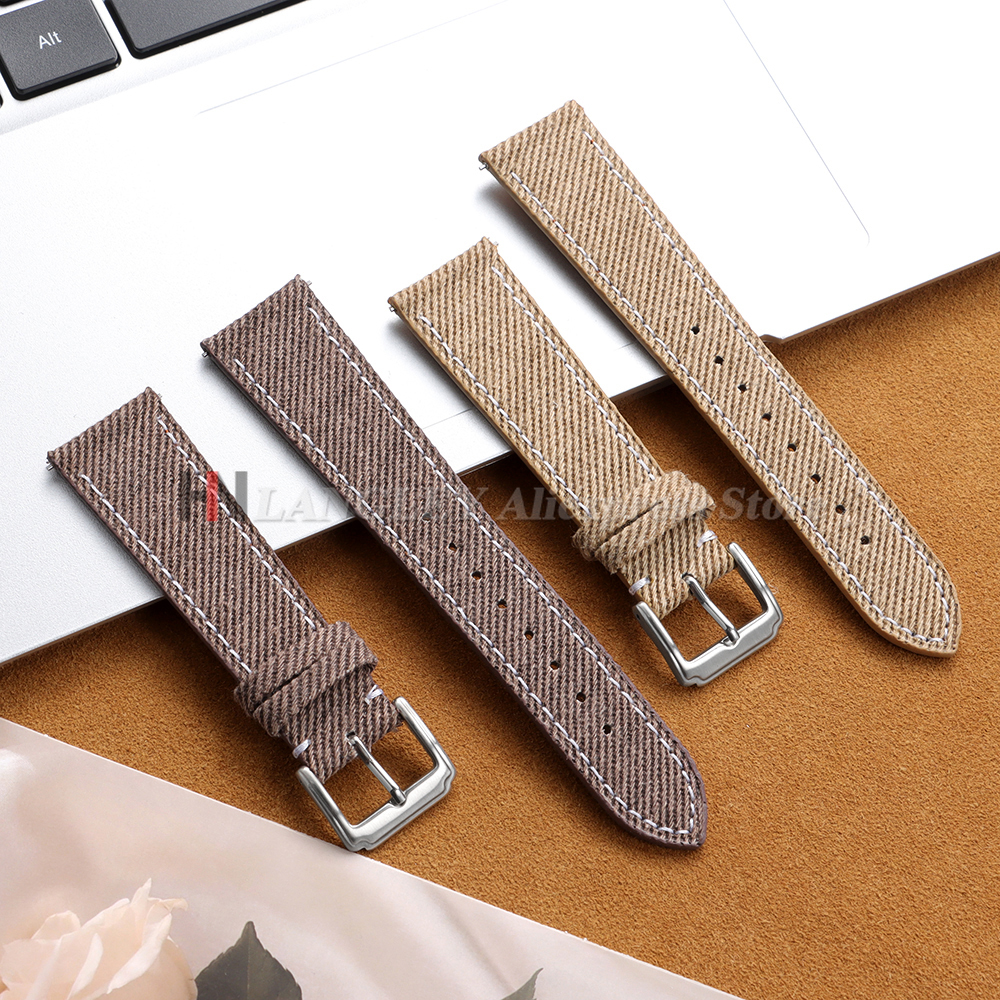 Denim Nylon Watch Strap Canvas – Leather Strap Quick Release Bewertung und Preis
