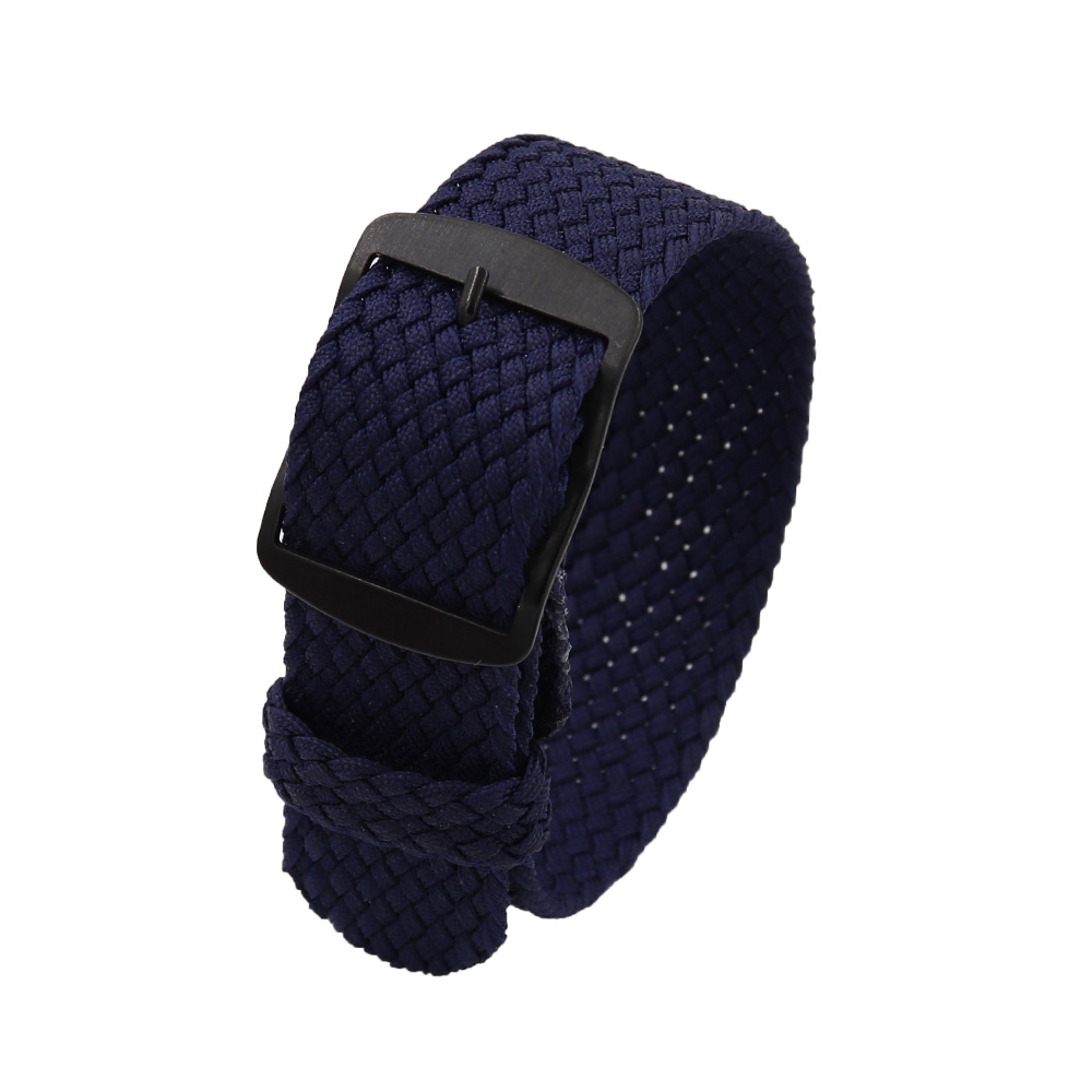 18mm 20mm 22mm Solid color For – Perlon Strap Woven Bewertung und Preis