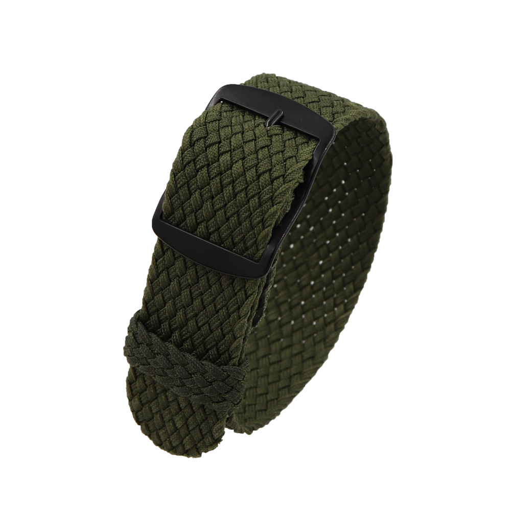 18mm 20mm 22mm Solid color For – Perlon Strap Woven Bewertung und Preis