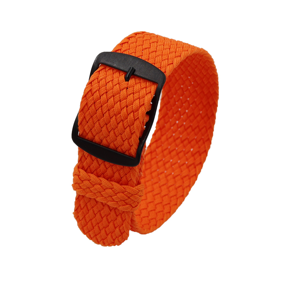 18mm 20mm 22mm Solid color For – Perlon Strap Woven Bewertung und Preis