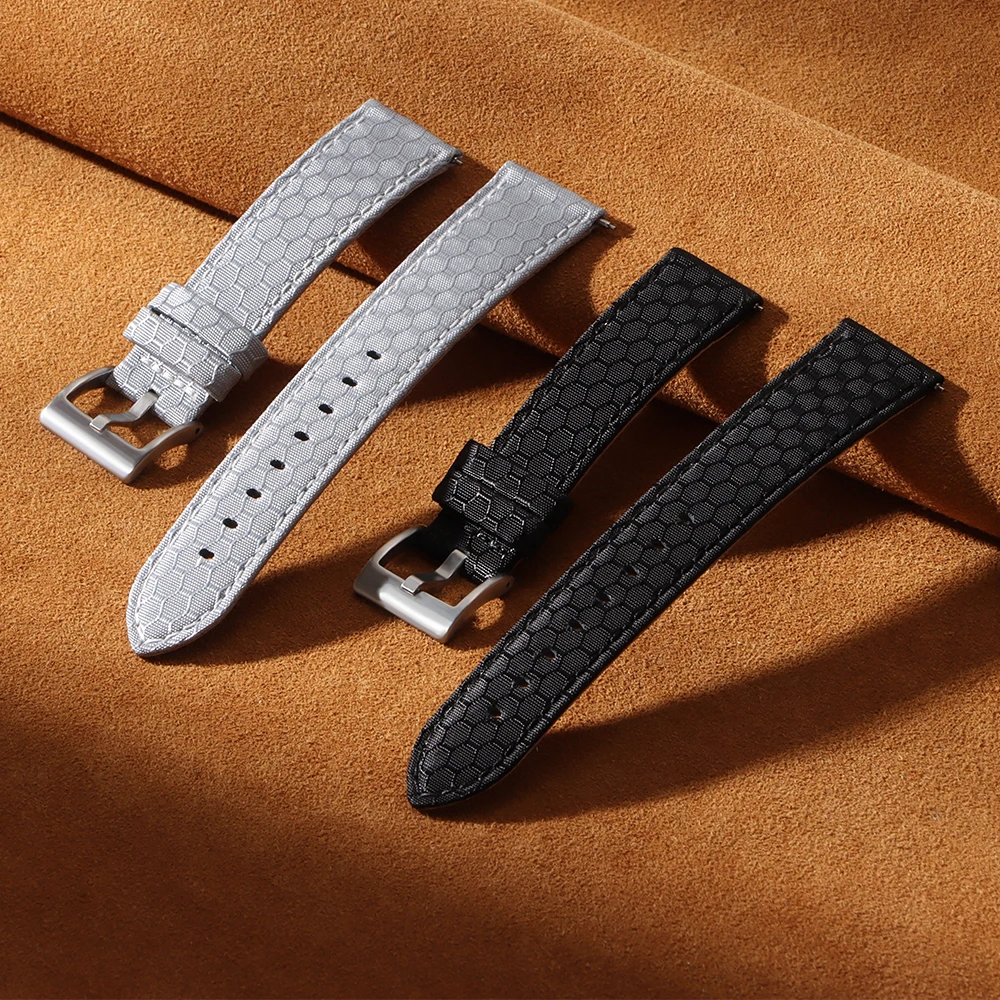 20mm 22mm Smooth Genuine Nylon – Perlon Strap Woven Bewertung und Preis
