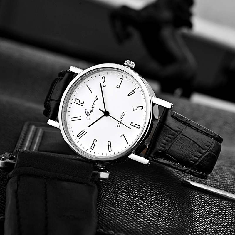 Men's Watch Fashion Arabic Qua – Leather Watch Band Men Bewertung und Preis