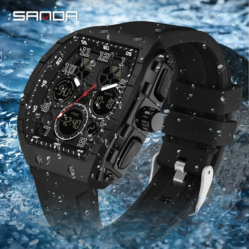SANDA 6157 New Fashion Men's E – Rubber Strap Diver Bewertung und Preis