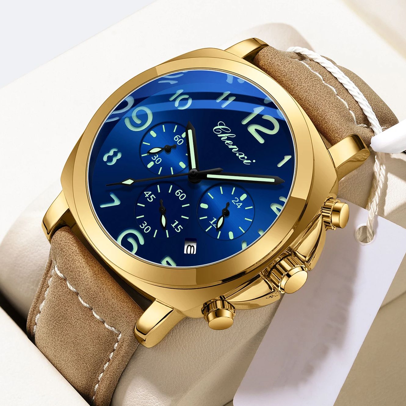 CHENXI Men Watch Multifunction – Leather Watch Band Men Bewertung und Preis