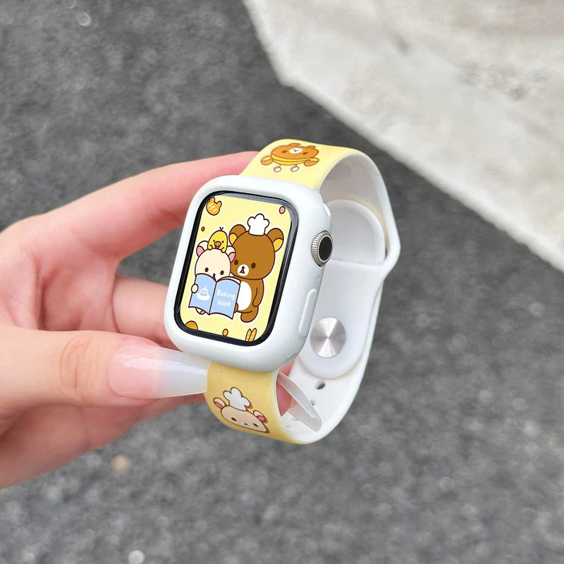 Cute Rilakkuma Print Silicone  – Silicone Band Women Bewertung und Preis